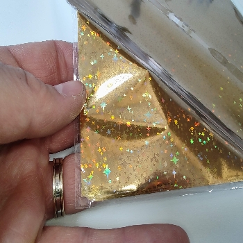 Folija za hologramski zlat zvezdnato nebo metaliziran digitalni tisk  50pol A4